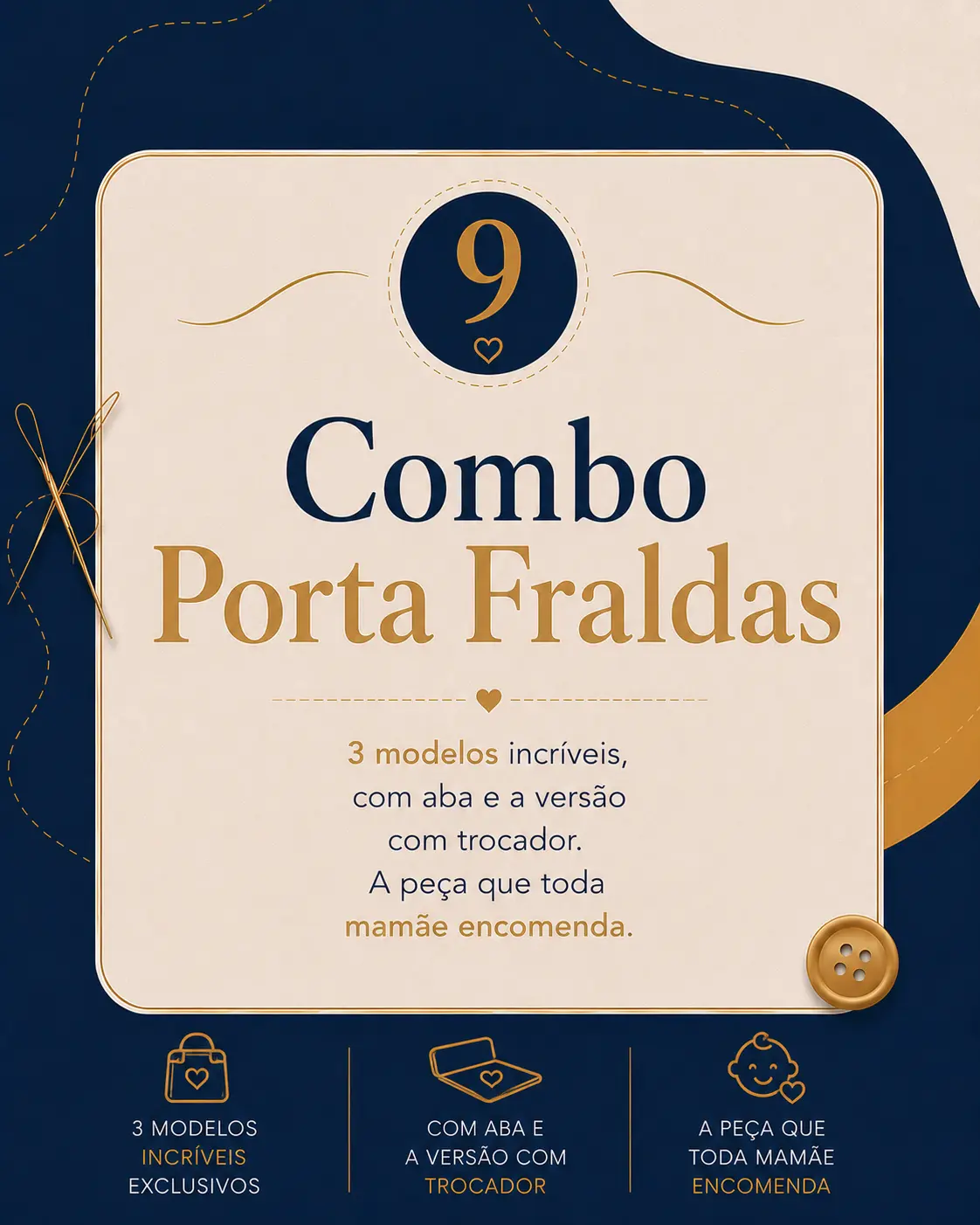 Combo Porta Fraldas